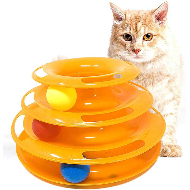 Zabawka interaktywna z piłeczkami dla kota